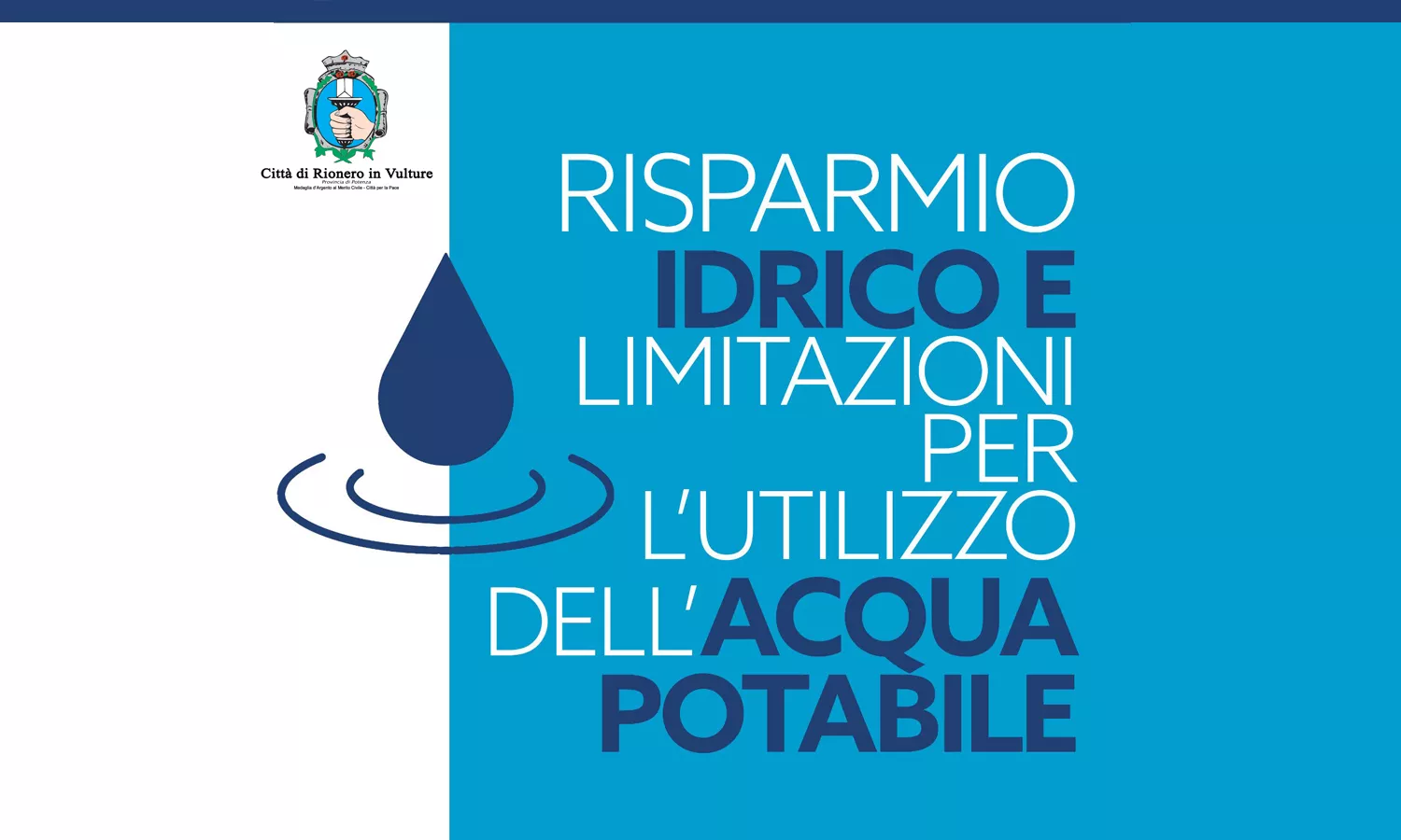 Avviso alla cittadinanza: Ordinanza per il risparmio idrico